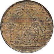 1 Penny Milner and Thompson - Christchurch, New Zealand, 1881 reverse image