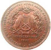 1 Penny Milner and Thomson, Christchurch, New Zealand, 1881 reverse image