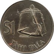 1 Tala - Elizabeth II 2nd portrait, New Zealand, 1979 reverse image