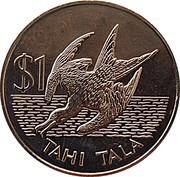 1 Tala - Elizabeth II 2nd portrait, New Zealand, 1981 reverse image