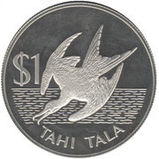 1 Tala - Elizabeth II 2nd portrait; Silver Proof Issue reverse image