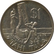 1 Tala - Elizabeth II Water Conservation, New Zealand, 1983 reverse image
