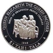 1 Tala - Elizabeth II Birth of Prince Charles, New Zealand, 1997 reverse image