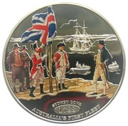 1 Dollar - Elizabeth II Sydney Cove, New Zealand, 2013 reverse image