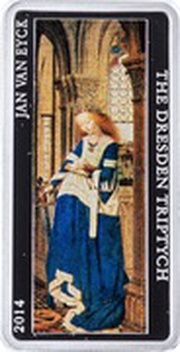 1 Dollar - Elizabeth II The Dresden Triptych: 1/3, New Zealand, 2014 reverse image