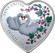 1 Dollar - Elizabeth II Love Unites, New Zealand, 2014 reverse image