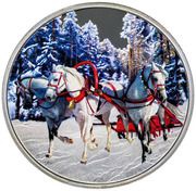 1 Dollar - Elizabeth II Troika, New Zealand, 2014 reverse image