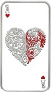 1 Dollar - Elizabeth II Hearts, New Zealand, 2015 reverse image