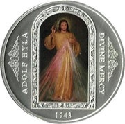 1 Dollar - Elizabeth II Divine Mercy, New Zealand, 2016 reverse image