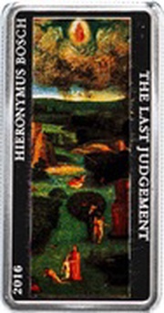 1 Dollar - Elizabeth II The Last Judgement: 1/3, New Zealand, 2016 reverse image
