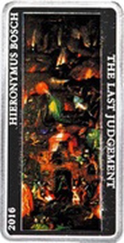 1 Dollar - Elizabeth II The Last Judgement: 3/3, New Zealand, 2016 reverse image