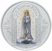 1 Dollar - Elizabeth II Our Lady of Fatima, New Zealand, 2017 reverse image