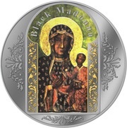 1 Dollar - Elizabeth II Black Madonna, New Zealand, 2017 reverse image