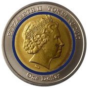 1 Dollar - Elizabeth II Sun God obverse image