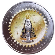 1 Dollar - Elizabeth II Our Lady of Aparecida, New Zealand, 2017 reverse image