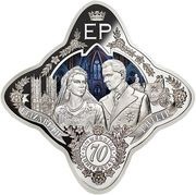1 Dollar - Elizabeth II Royal Star, New Zealand, 2017 reverse image