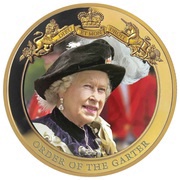 1 Dollar - Elizabeth II Order of the Garter, New Zealand, 2017 reverse image
