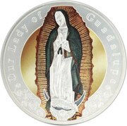 1 Dollar - Elizabeth II Our Lady of Guadalupe, New Zealand, 2019 reverse image