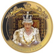 1 Dollar - Elizabeth II A Glorius Reign, New Zealand, 2020 reverse image