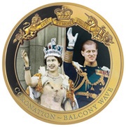 1 Dollar - Elizabeth II Coronation: Balcony Wave, New Zealand, 2020 reverse image