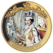 1 Dollar - Elizabeth II Coronation, New Zealand, 2020 reverse image