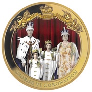 1 Dollar - Elizabeth II George VI Coronation, New Zealand, 2020 reverse image
