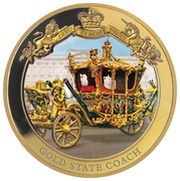 1 Dollar - Elizabeth II Golden State Coach, New Zealand, 2020 reverse image
