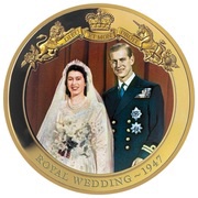 1 Dollar - Elizabeth II Royal Wedding, New Zealand, 2020 reverse image