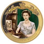 1 Dollar - Elizabeth II Televised Christmas Message, New Zealand, 2020 reverse image