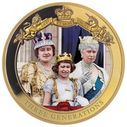 1 Dollar - Elizabeth II Three Generations, New Zealand, 2020 reverse image
