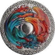 1 Dollar - Elizabeth II Phoneix and Dragon reverse image