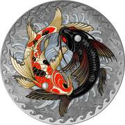 1 Dollar - Charles III Koi Fish reverse image