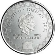 2 Dollars - Elizabeth II Komodo Dragon A.I. Apocalypse obverse image