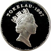 5 Tala - Elizabeth II VE Day obverse image