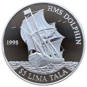 5 Tala - Elizabeth II HMS Dolphin, New Zealand, 1998 reverse image