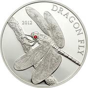 5 Dollars - Elizabeth II Dragonfly, New Zealand, 2012 reverse image