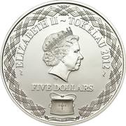 5 Dollars - Elizabeth II Red-tailed tropicbird obverse image