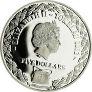5 Dollars - Elizabeth II Priamus obverse image