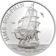 5 Dollars - Elizabeth II HMS Dolphin, New Zealand, 2012 reverse image