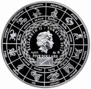 5 Dollars - Elizabeth II Cancer obverse image