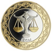 5 Dollars - Elizabeth II Libra; gilded, New Zealand, 2012 reverse image