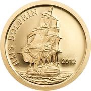 5 Dollars - Elizabeth II HMS Dolphin, New Zealand, 2012 reverse image