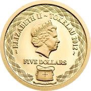 5 Dollars - Elizabeth II Greater crested tern obverse image