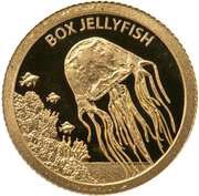 5 Dollars - Elizabeth II Box Jellyfish, New Zealand, 2012 reverse image