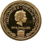 5 Dollars - Elizabeth II Eastern brown snake obverse image