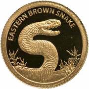 5 Dollars - Elizabeth II Eastern brown snake, New Zealand, 2012 reverse image