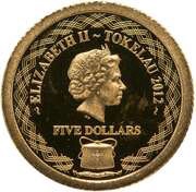 5 Dollars - Elizabeth II Saltwater Crocodile obverse image
