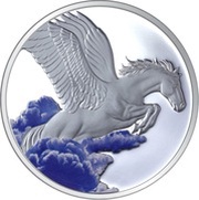 5 Dollars - Elizabeth II Pegasus; coloured, New Zealand, 2014 reverse image