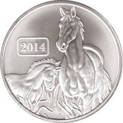 5 Dollars - Elizabeth II Year of the Horse, New Zealand, 2014 reverse image