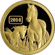5 Dollars - Elizabeth II Year of the Horse, New Zealand, 2014 reverse image